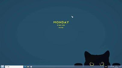 趴窗猫咪主题壁纸