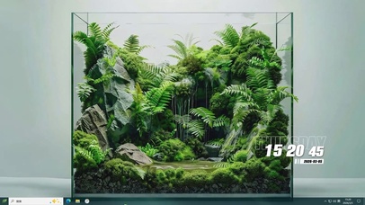 护眼水族箱桌面主题