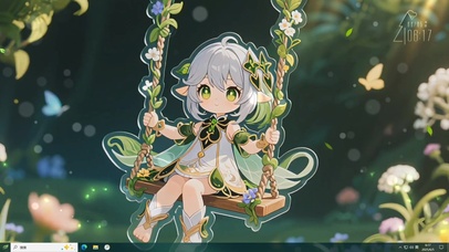 住在神秘森林的花仙子