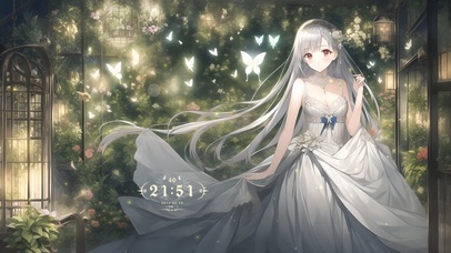 唯美花园蝴蝶少女