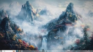 唯美仙境AI插画-桌面主题