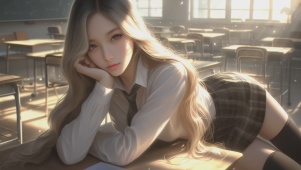 可爱学生风美女