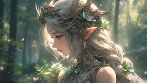 4K 森之精灵 森林女神