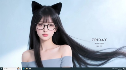  禁欲系长发猫耳女孩