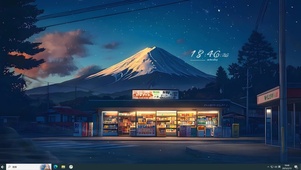 雪山的夜晚