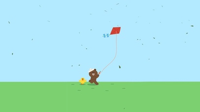 布朗熊之放风筝咯