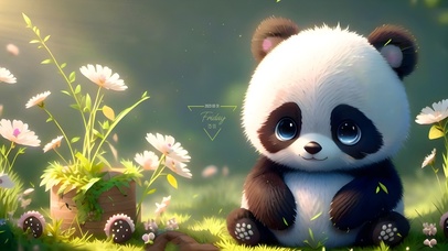 4k胖乎乎的熊猫