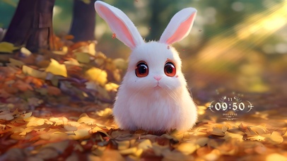 4k可爱治愈兔兔