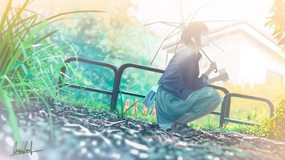 雨后晴天(动漫动态壁纸) - 动态壁纸下载 - 元气壁纸