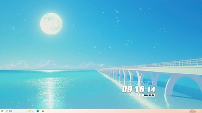 海景大桥夜景桌面主题