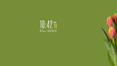 清新护眼郁金香桌面