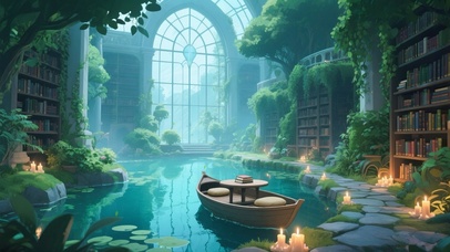 神秘绿植图书馆