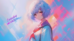 【4K】插画美女绫波丽
