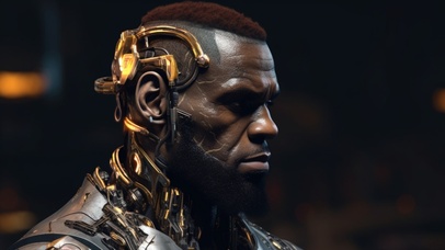 赛博朋克版勒布朗詹姆斯