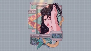 花臂复古少女