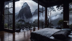 山中听雨眠