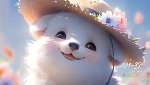 开心的萌狗