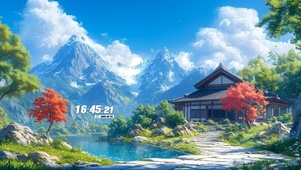 护眼山间小屋