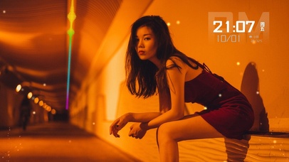 夜晚冷酷小姐姐