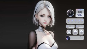 白发气质美女