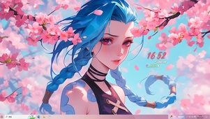 治愈桃花少女