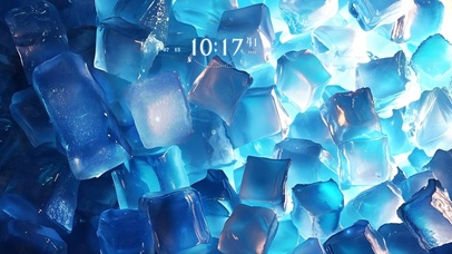 清爽海洋感~蓝色渐变冰块！