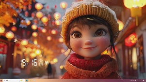 新年快乐迎春新春桌面主题