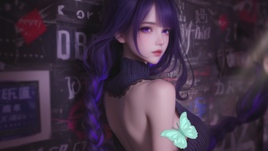 迷人画报女孩
