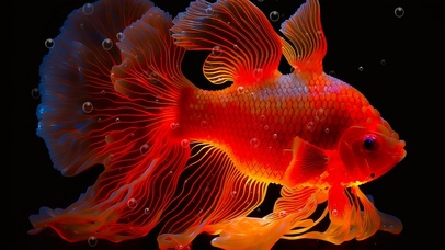 红锦鲤 好运锦鲤 4K