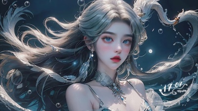 妖河龙女（3D壁纸）