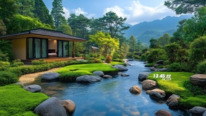 护眼山下溪水别院