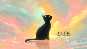 仰望星河猫咪