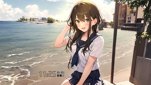 海边清纯学妹