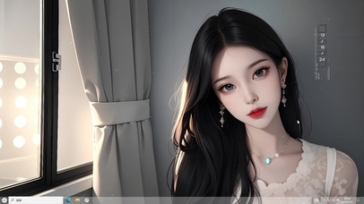 乌黑长发轻纱睡衣御姐