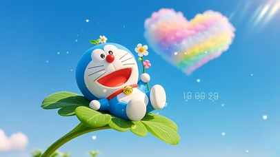 哆唻A梦爱心