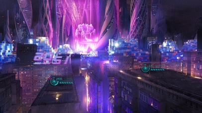 赛博朋克科幻城市