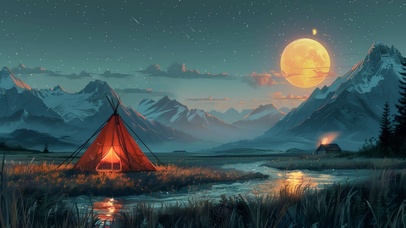 阿勒泰草原的夜