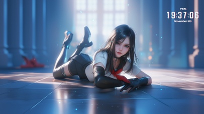 霞未散已驻她眉间