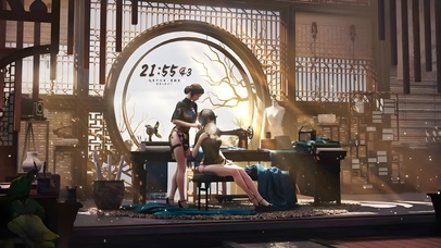 唯美古风阁楼旗袍美女