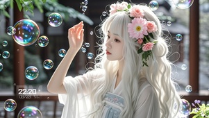 吹泡泡
