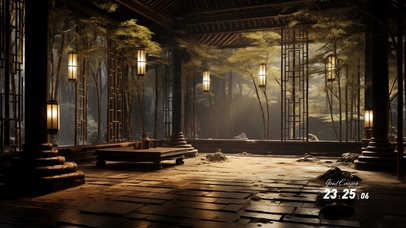 4K林间小屋灯光旖旎