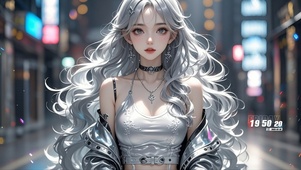 银发美少女1