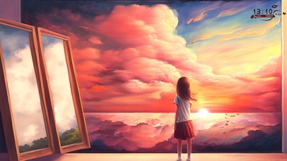 走进画里的少女