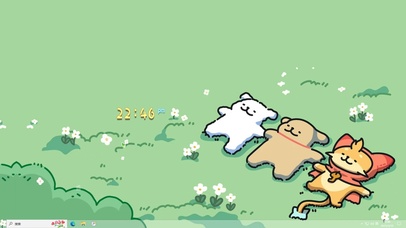 春天里的线条小狗【配套主题】