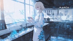 唯美金发少女
