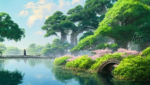 河边