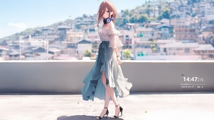 唯美长裙少女