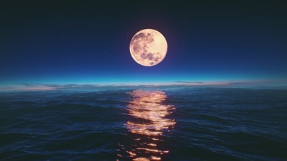 4K唯美治愈夜空海景