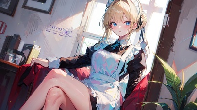 4K清纯可爱女仆