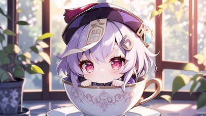 原神壁纸丨七七丨茶杯人丨